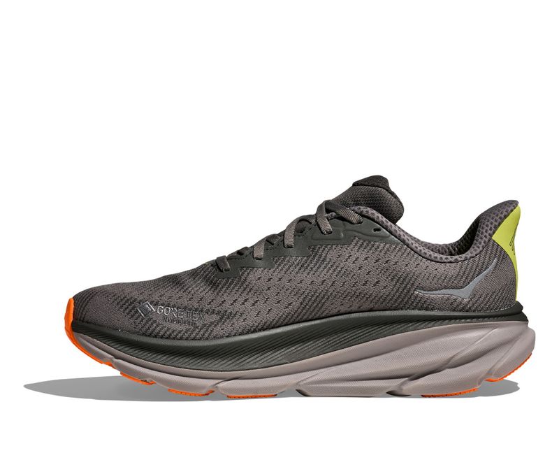 Hoka M Clifton 9 GTX Asphalt Grey/Gravel