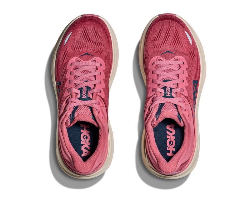 Hoka W Bondi 9 Wide Lingonberry/Cranberry