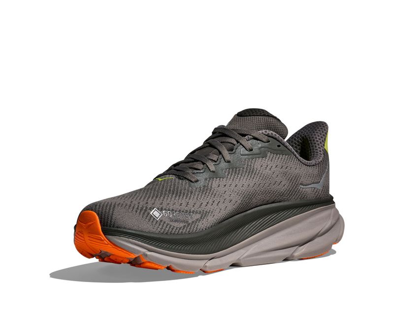 Hoka M Clifton 9 GTX Asphalt Grey/Gravel